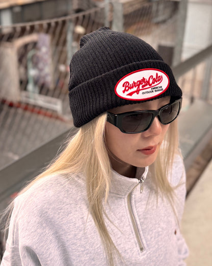 B&C OVAL Patch Beanie
