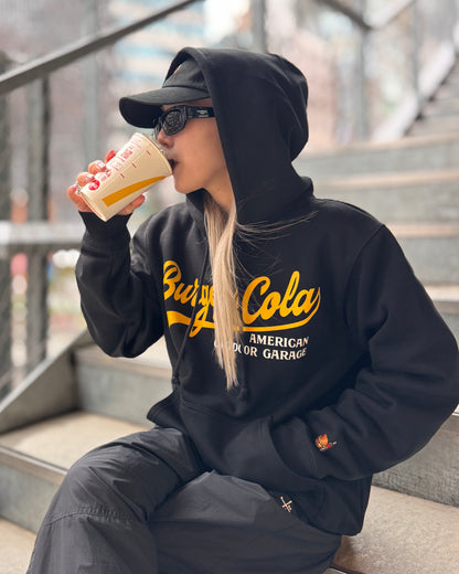 B&C FRONT LOGO HOODIE BLK